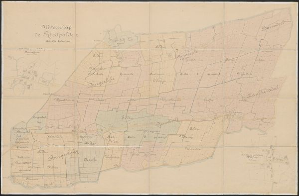 Waterschap De Riedpolder (kaart van zuidelijk deel)